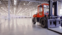 Loader in modern storehouse